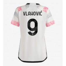 Juventus Dusan Vlahovic #9 Bortedrakt Kvinner 2023-24 Kortermet
